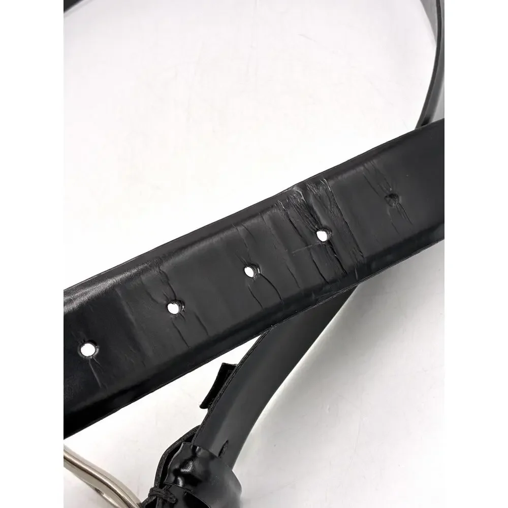 Cole Haan Men’s Black Leather Belt Size 40 Classic Dress Belt Preowned